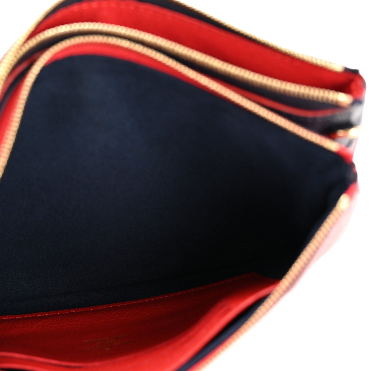 Louis Vuitton Empreinte Double Zip Pochette Marine Rouge 5 of 14