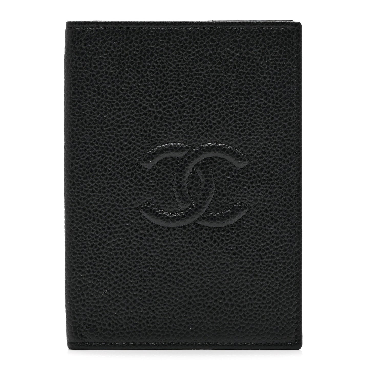 Caviar Timeless Passport Holder Black
