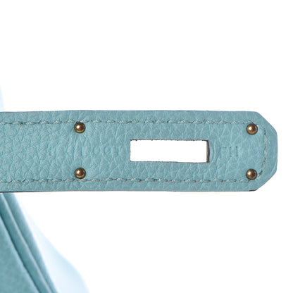 Hermes Togo Kelly Retourne 32 Bleu Atoll 8 of 33