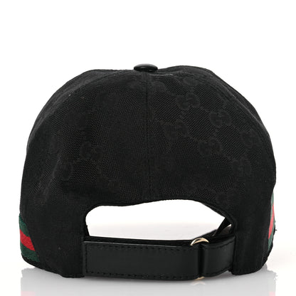 Gucci Monogram Web Baseball Hat XS Black 5 of 11