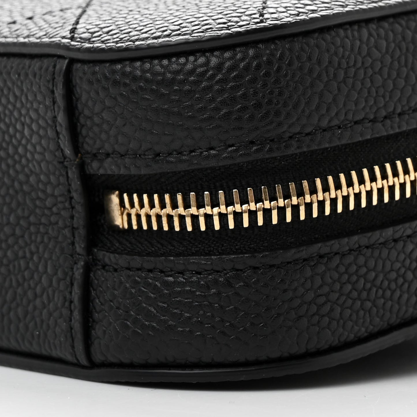 Caviar Stitched Waist Bag Black