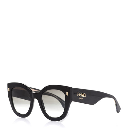 Fendi Acetate Cat Eye Sunglasses FF0435/S Black 1 of 8