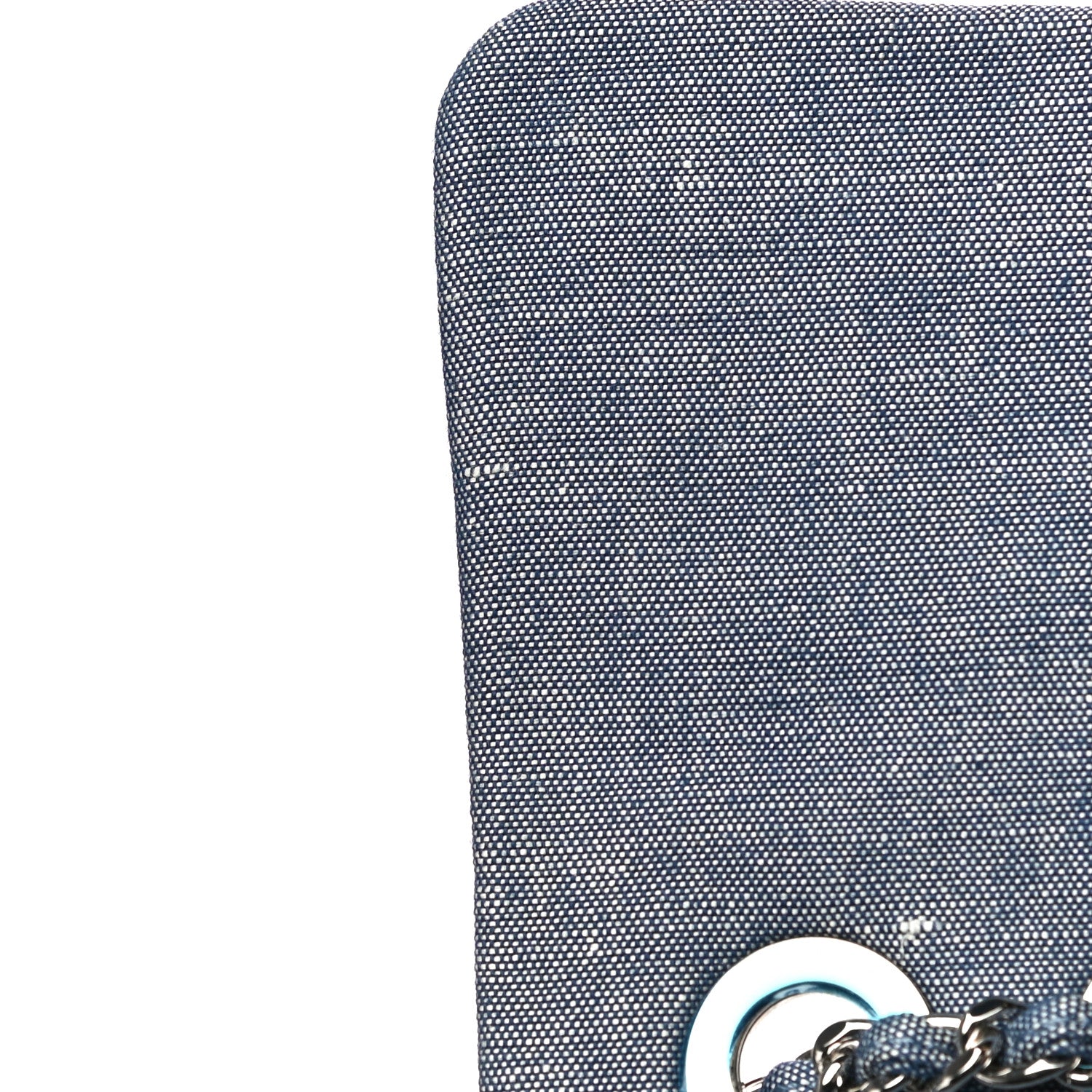 Chanel Denim Quilted Small Medallion Flap Blue 24 of 27