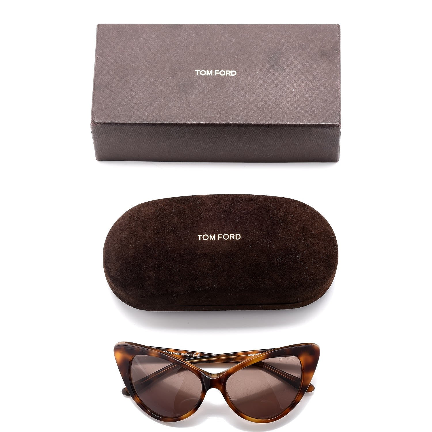 Tom Ford Nikita Cat Eye Sunglasses TF173 Brown 8 of 8
