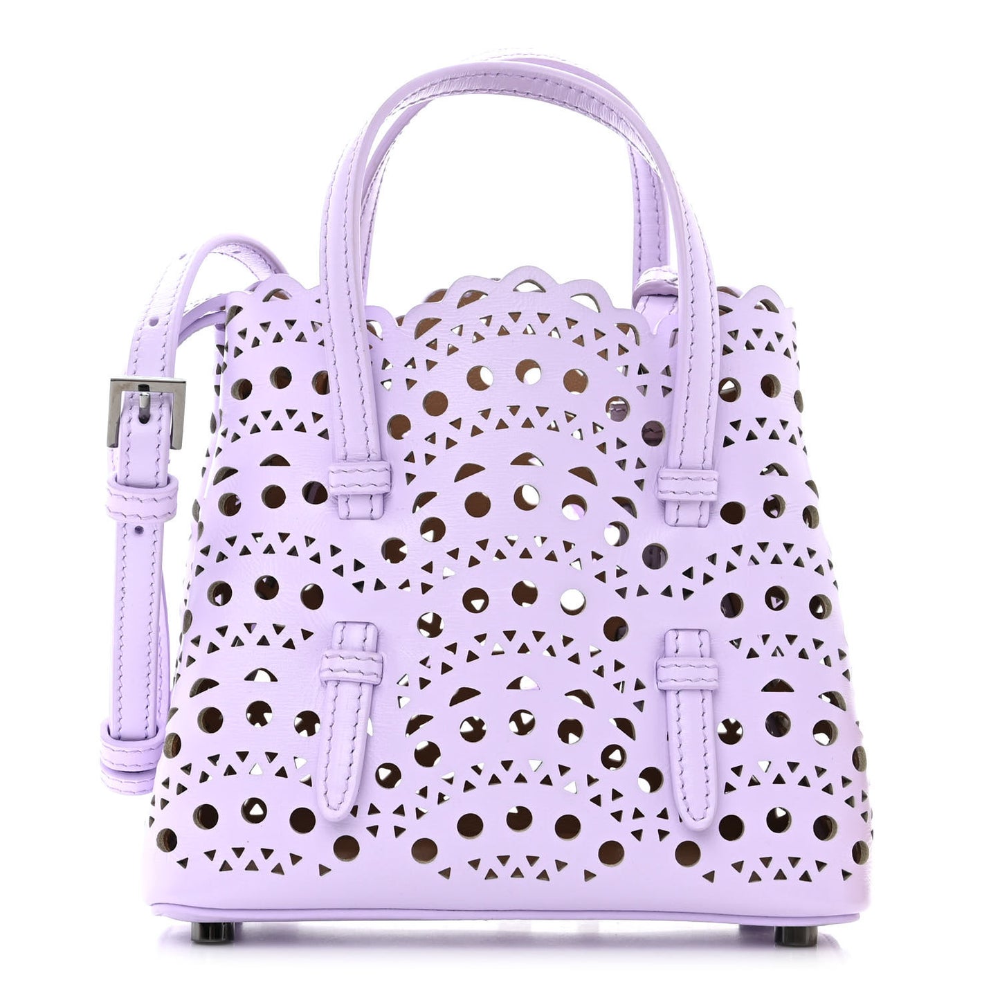 Calfskin Vienne Wave Mina 16 Bag Parme Clair