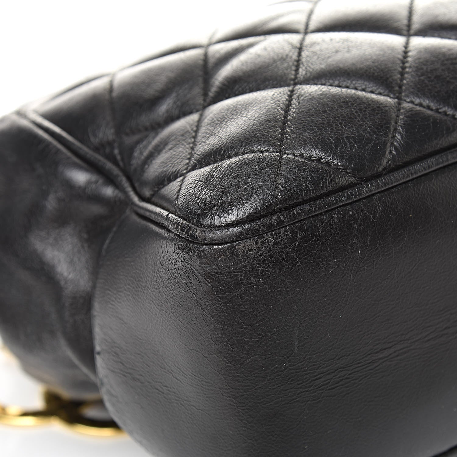 Chanel Lambskin Quilted Shoulder Bag Black 11 of 21