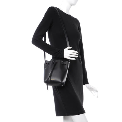 Mansur Gavriel Calfskin Mini Mini Bucket Bag Black Flamma 2 of 7