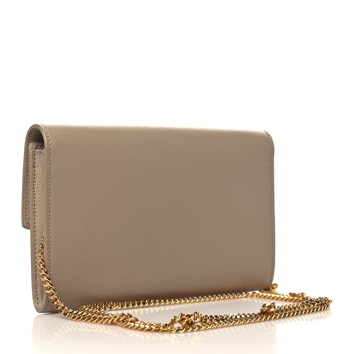 Grain De Poudre Monogram Uptown Chain Wallet Dark Beige