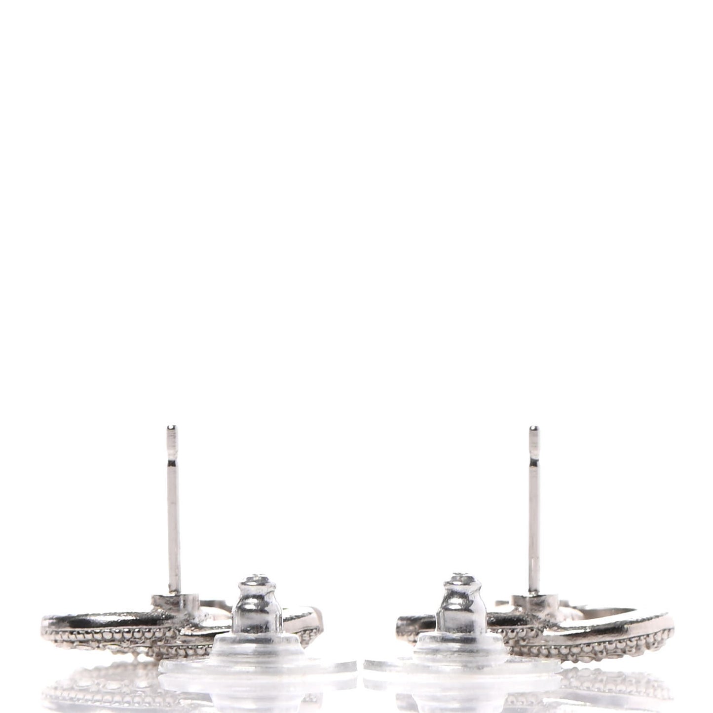 Crystal Mini Timeless CC Earrings Silver