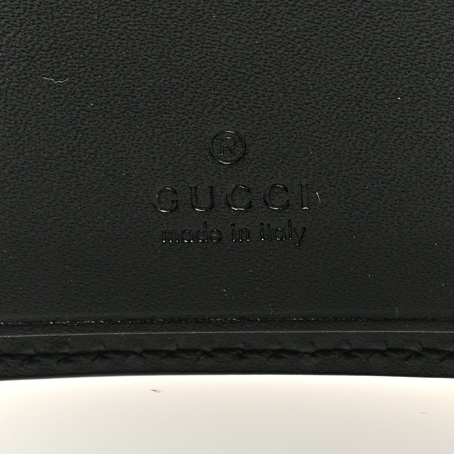 Guccissima Icon Signature 6 Key Holder Case Black