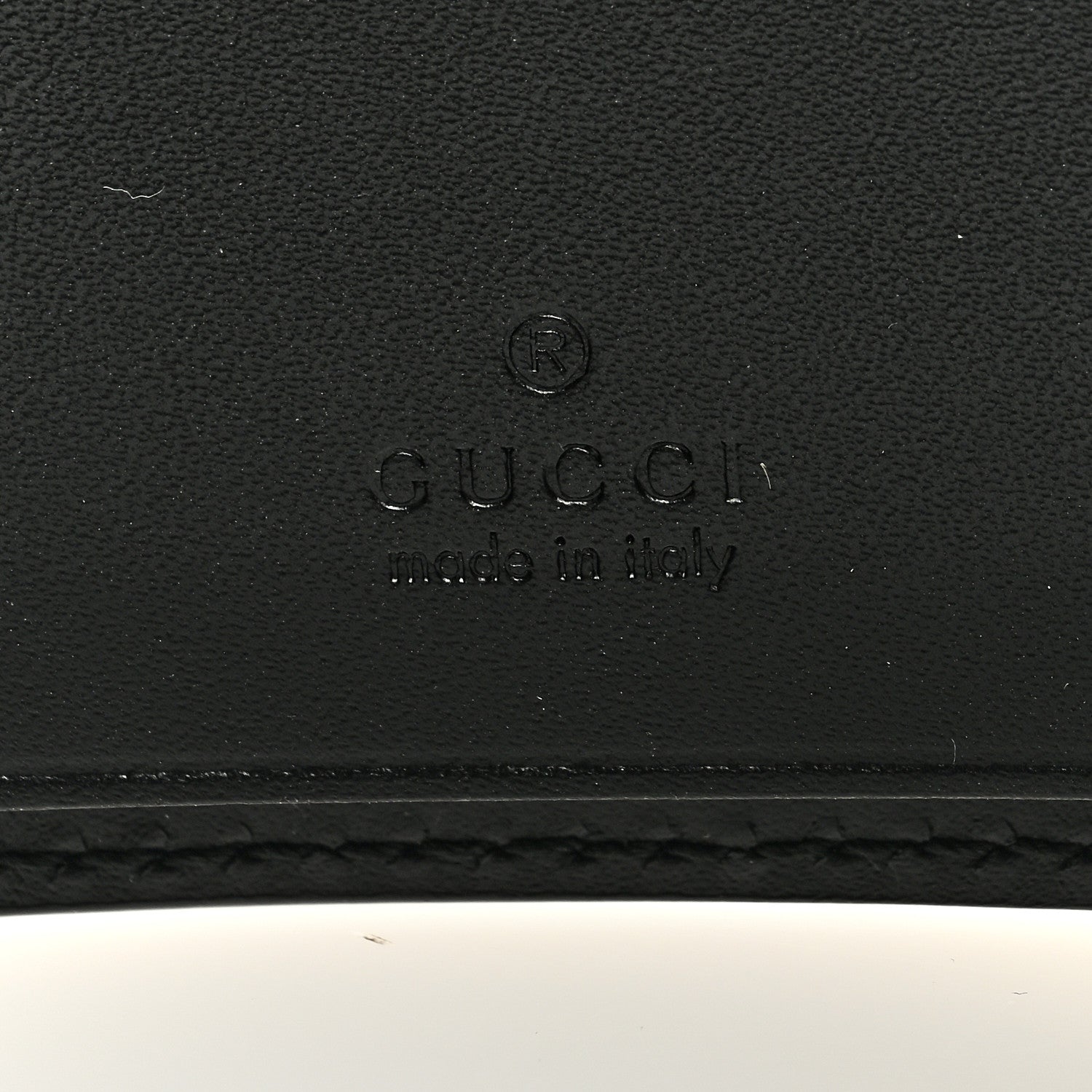 Gucci Guccissima Icon Signature 6 Key Holder Case Black 6 of 6