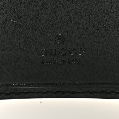 Gucci Guccissima Icon Signature 6 Key Holder Case Black 6 of 6