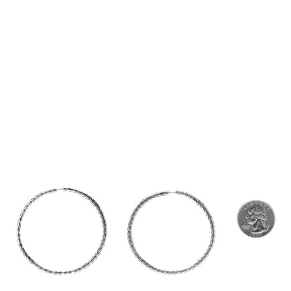 John Hardy Sterling Silver Large Classic Chain Hoop Earrings 2 of 4