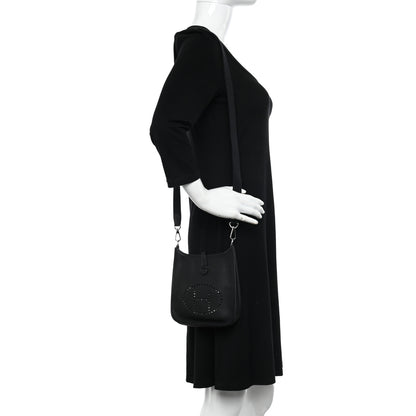 Hermes Taurillon Clemence Evelyne TPM Black 2 of 10