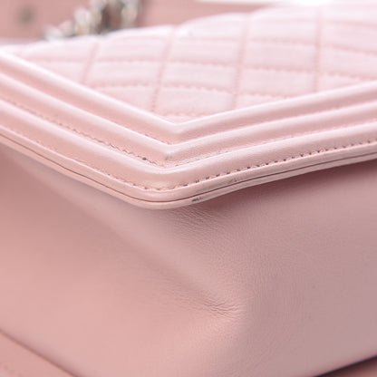 Chanel Calfskin Quilted Medium Boy Flap Light Pink 11 of 19