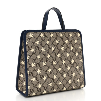 Gucci GG Supreme Monogram Stars Childrens Tote Beige Ebony Yellow Royal 3 of 10