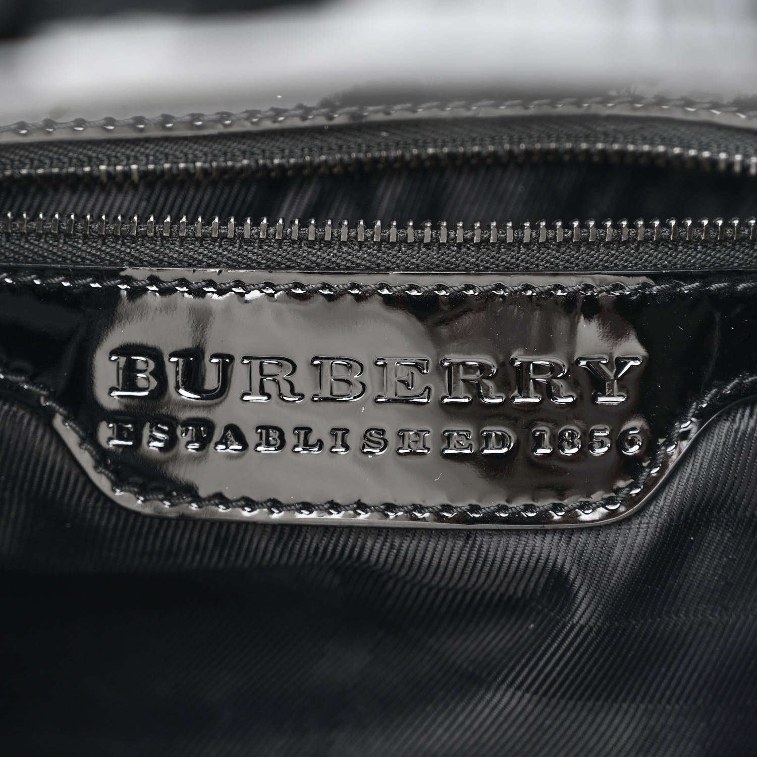 Burberry Patent Quilted Studded Brooke Hobo Black 6 of 20