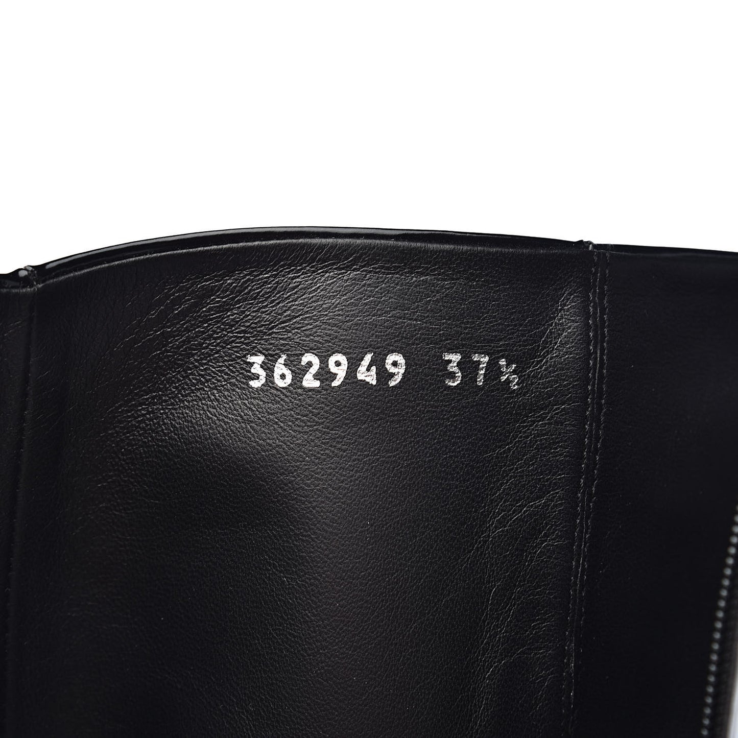 Patent Lilian Horsebit Knee High Boots 37.5 Black