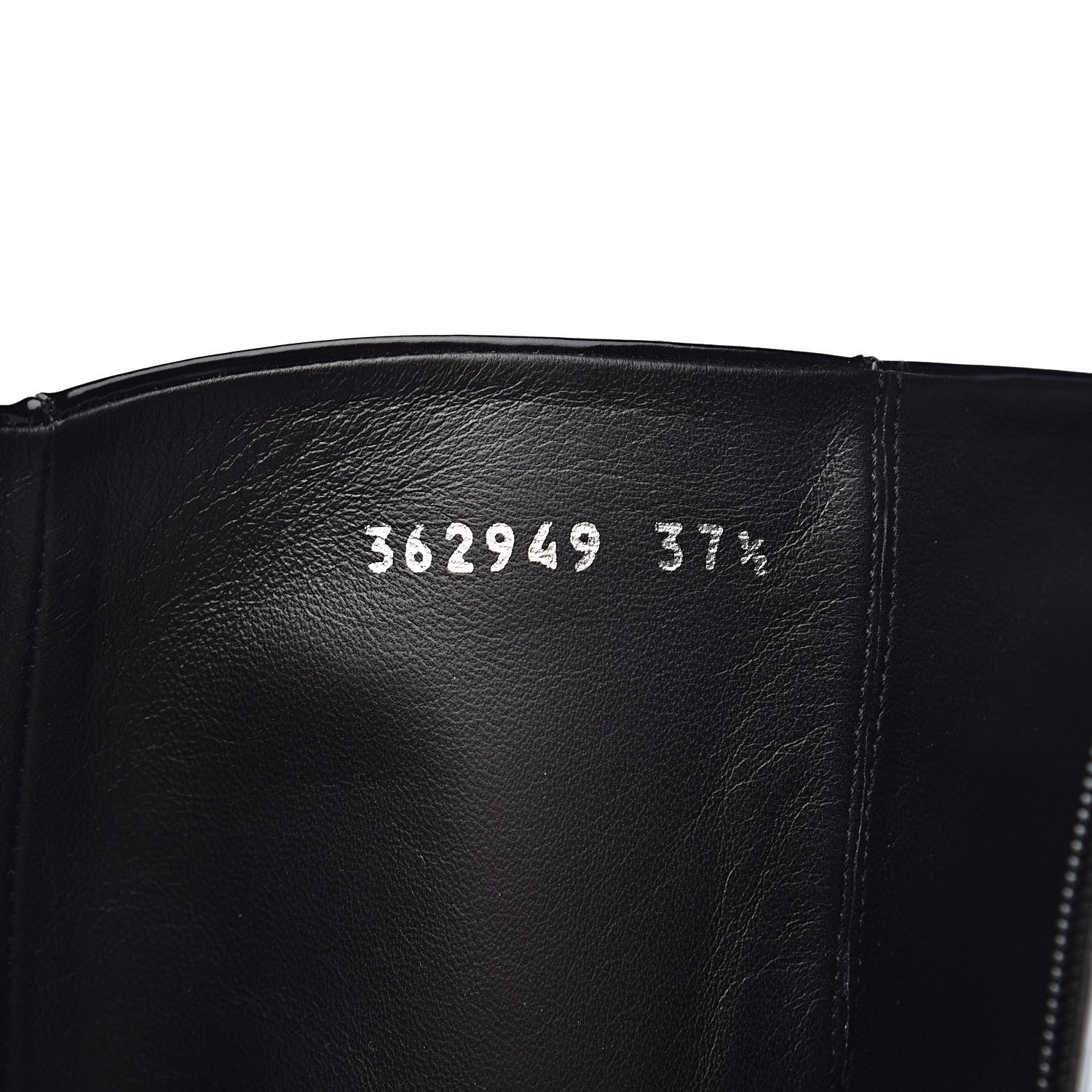 Gucci Patent Lilian Horsebit Knee High Boots 37.5 Black 7 of 12