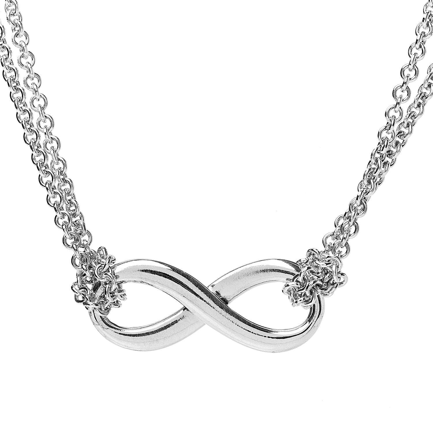 Tiffany Sterling Silver Infinity Pendant Necklace 4 of 6