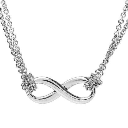 Tiffany Sterling Silver Infinity Pendant Necklace 4 of 6