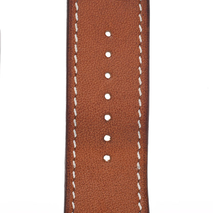 Hermes Barenia 42mm Apple Watch Single Tour Band Fauve 5 of 6