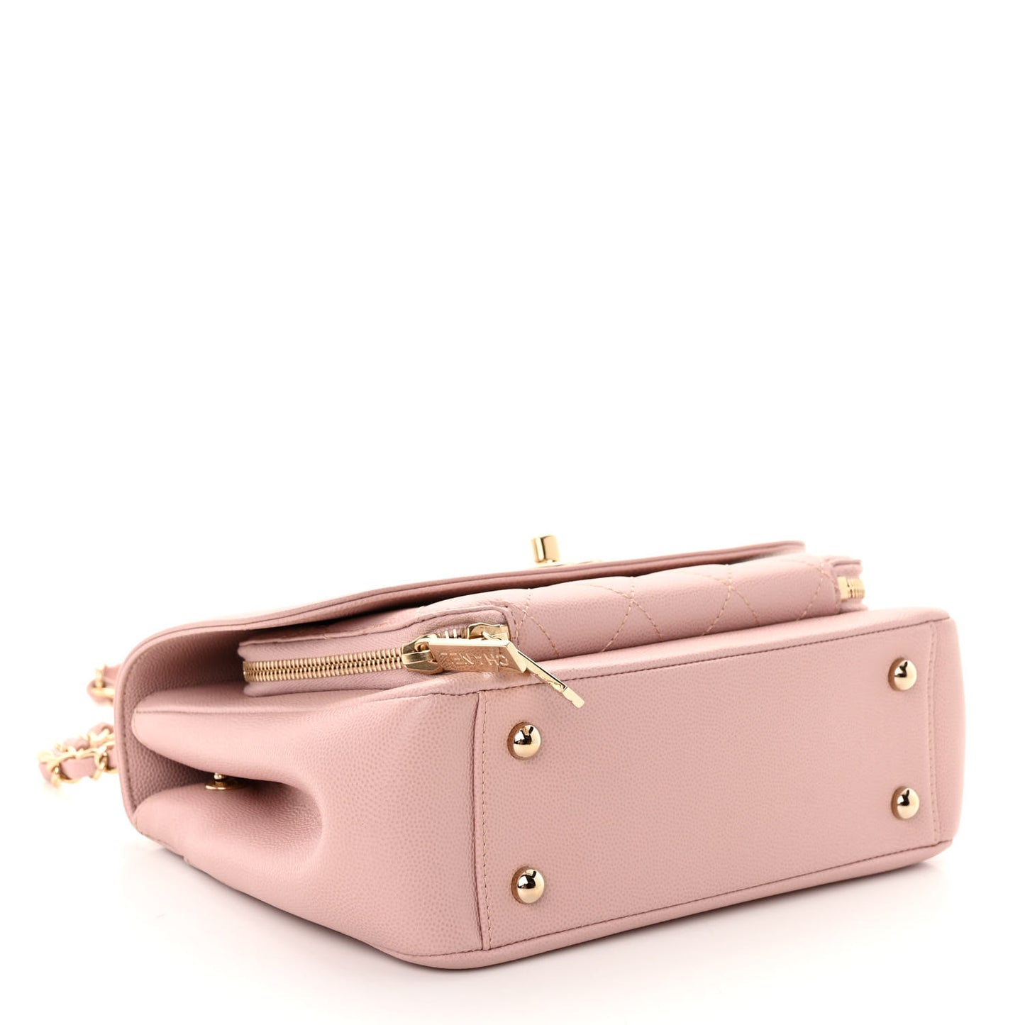 Caviar Quilted Medium Business Affinity Flap Light Pink