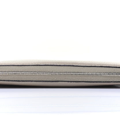 Celine Drummed Calfskin Zip Around Organizer Wallet Dune 16 of 20