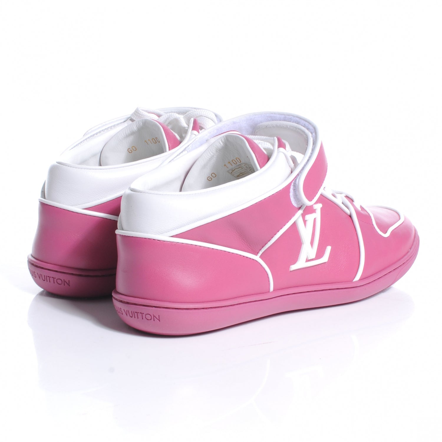 Louis Vuitton Leather Acapulco Sneakers 37.5 Fuchsia 4 of 6