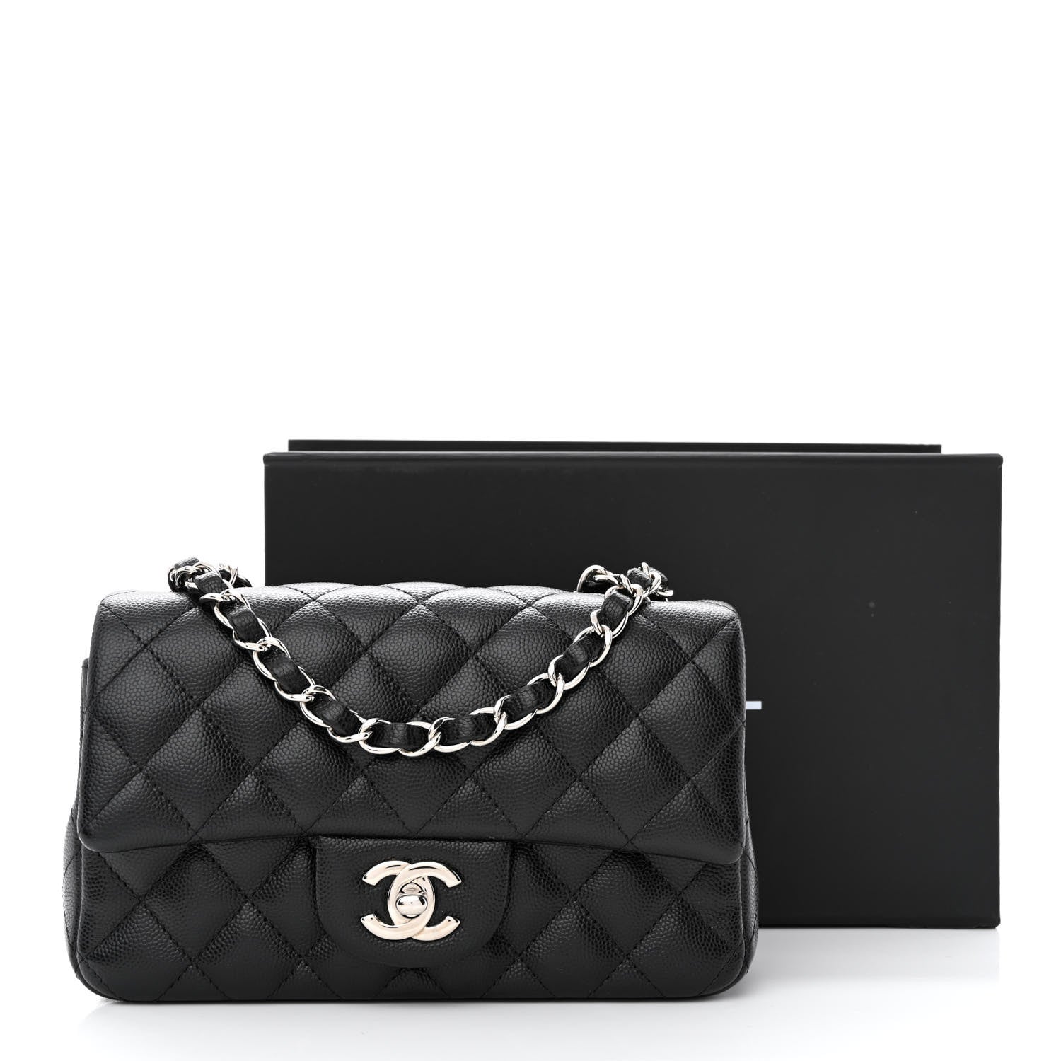 Chanel Caviar Quilted Mini Rectangular Flap Black 11 of 11