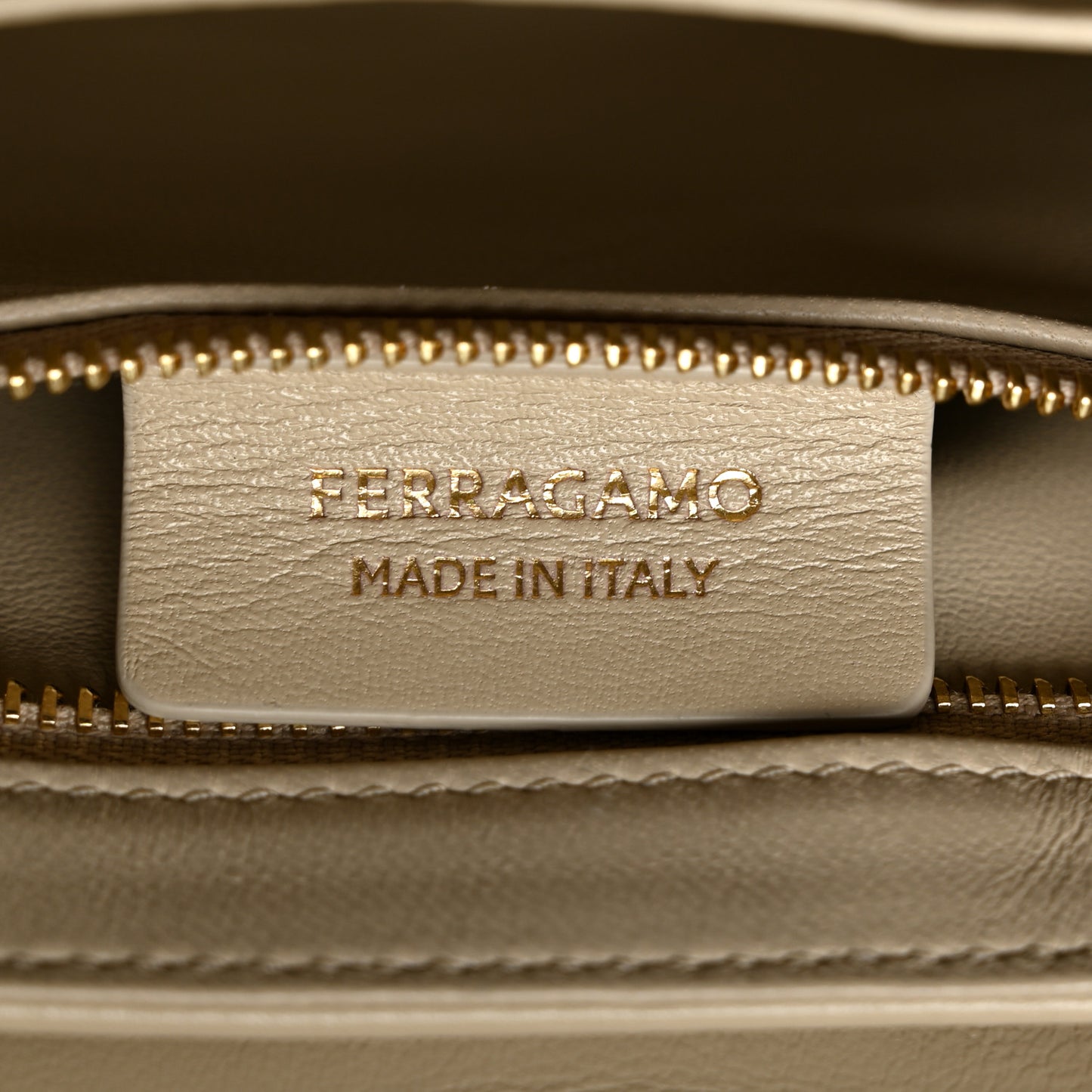 Calfskin XS Front Flap Crossbody Bag Stone