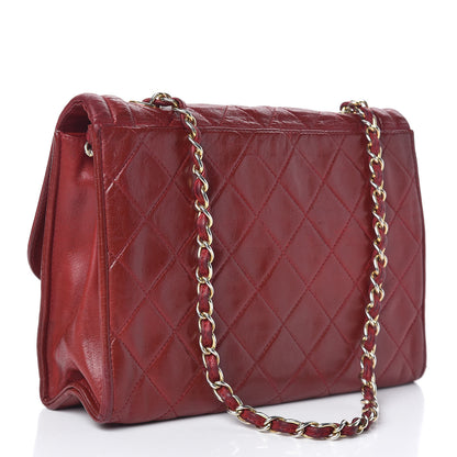 Chanel Lambskin Quilted Tassel Shoulder Flap Bag Red 3 of 19