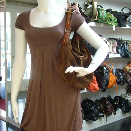 Louis Vuitton Suede Mahina Onatah GM Cacao 2 of 9