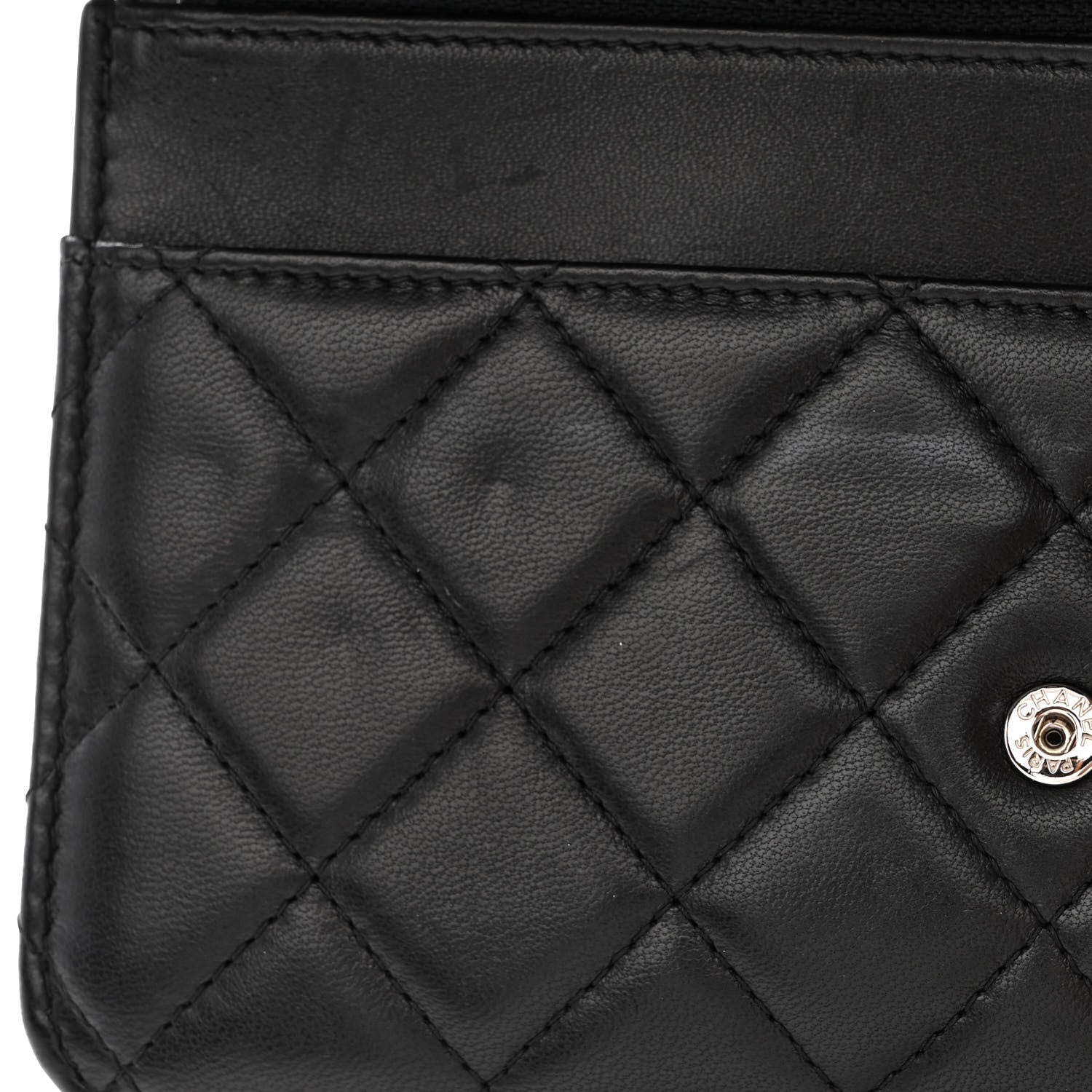 Chanel Lambskin Quilted Wallet On Chain WOC Black 14 of 16