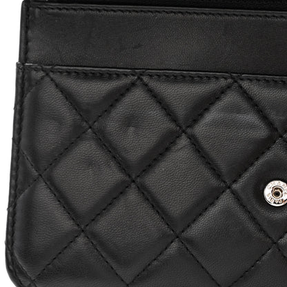 Chanel Lambskin Quilted Wallet On Chain WOC Black 14 of 16