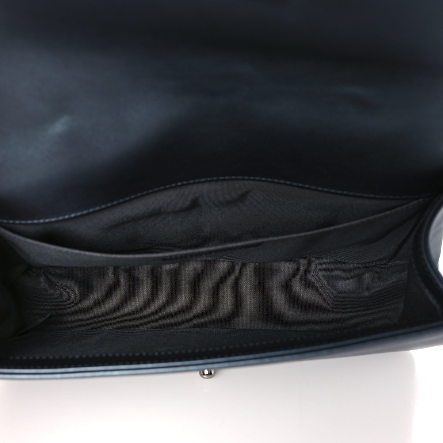 Calfskin Crystal Quilted Medium Boy Flap Charcoal