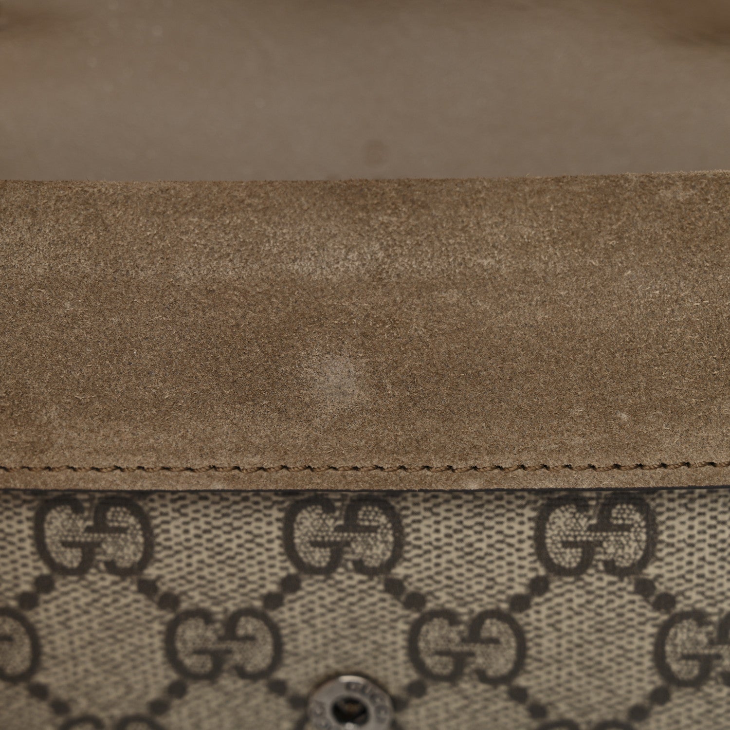 Gucci GG Supreme Monogram Super Mini Dionysus Shoulder Bag Taupe 7 of 10
