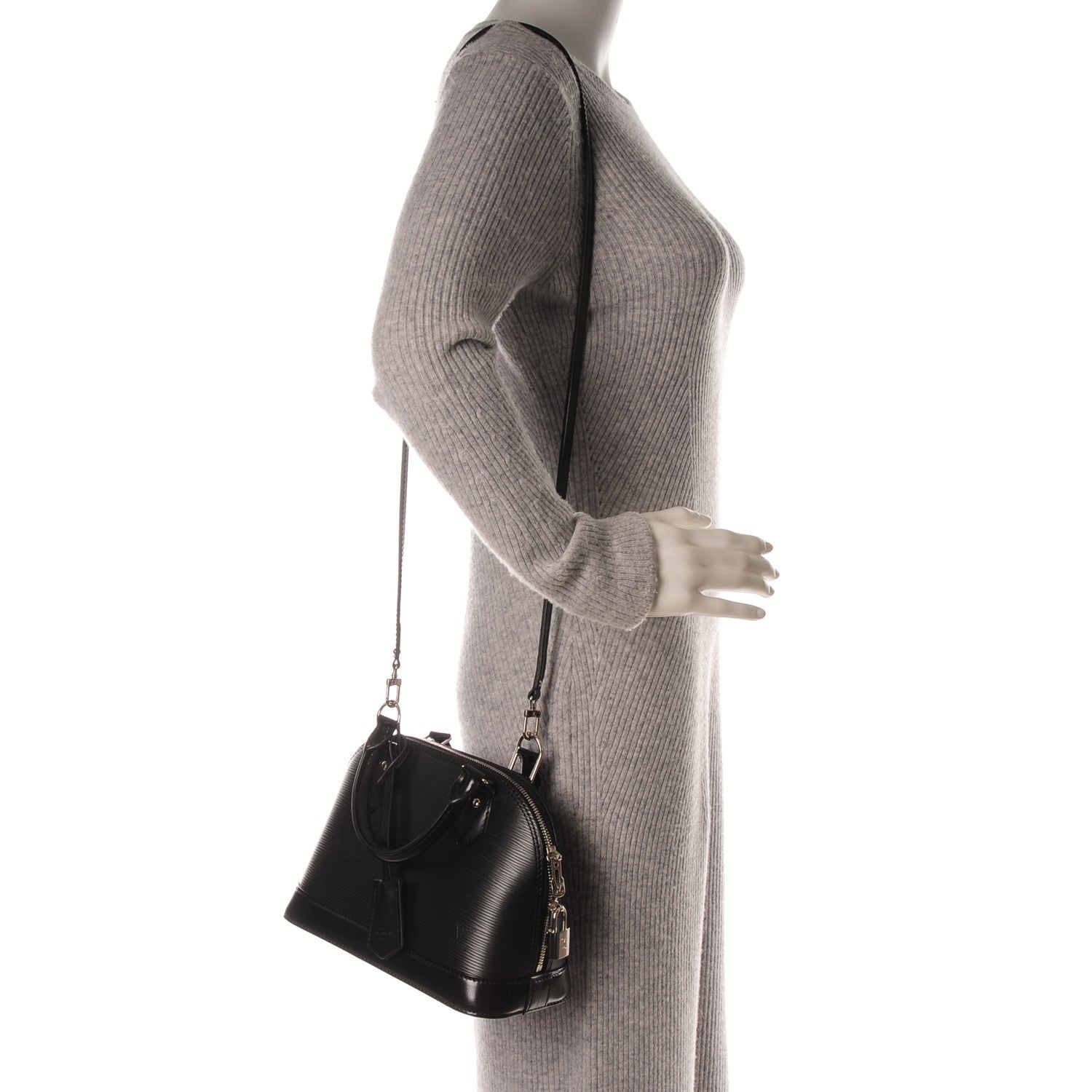 Louis Vuitton Epi Alma BB Black 2 of 7