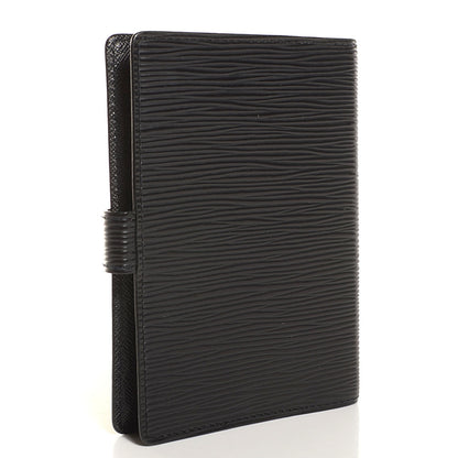 Louis Vuitton Epi Small Ring Agenda Cover Black 3 of 7