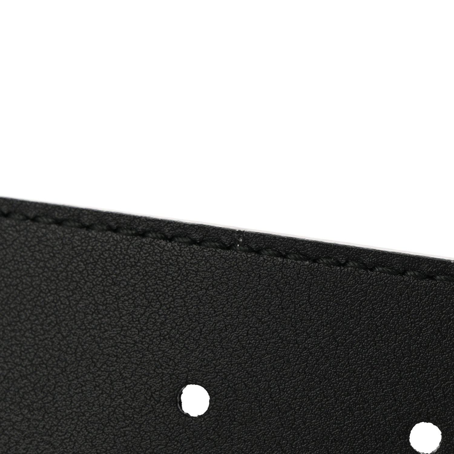 Gucci Textured Dollar Calfskin Nickel Double G 40mm Belt 100 40 Black 8 of 12