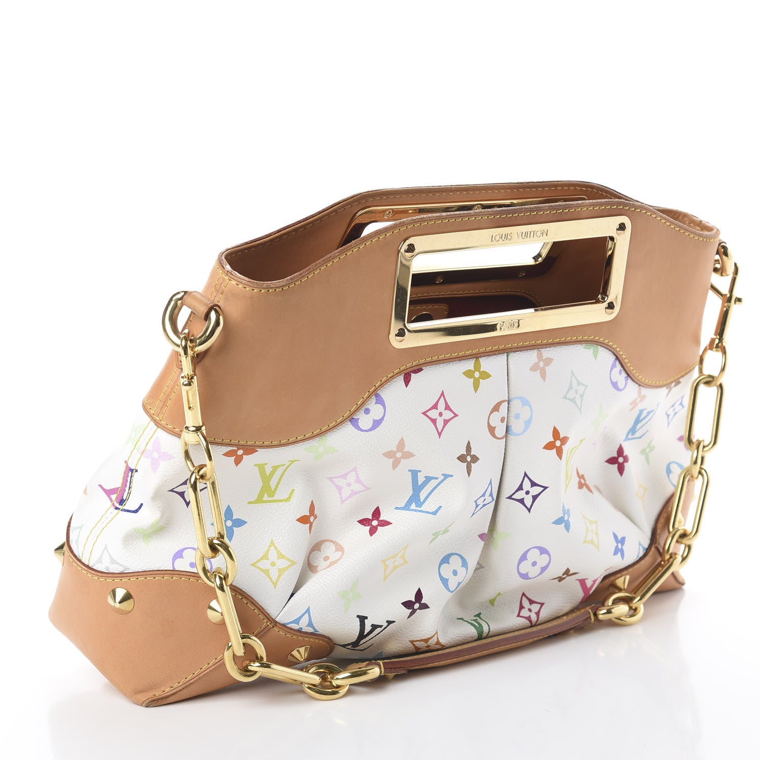Louis Vuitton Monogram Multicolor Judy MM White 2 of 8