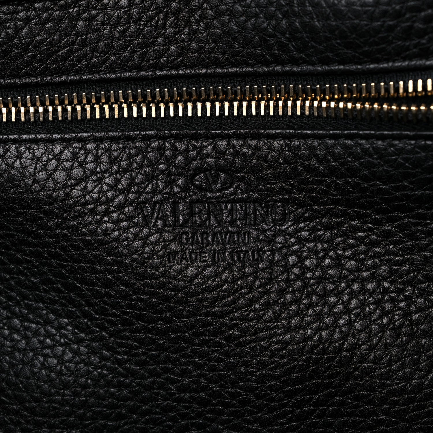 Valentino Garavani Pebbled Calfskin Medium Rockstud Tote Black 6 of 9