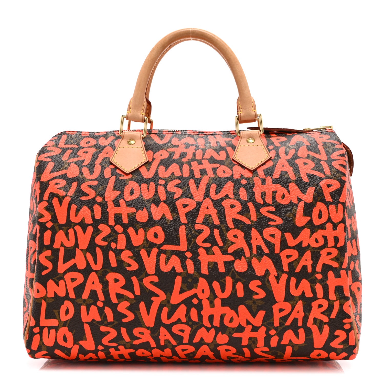 Louis Vuitton Monogram Graffiti Speedy 30 Orange 1 of 10