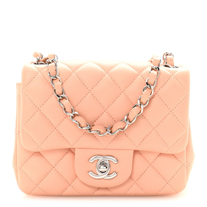 Chanel Lambskin Quilted Mini Square Flap Light Pink 1 of 10