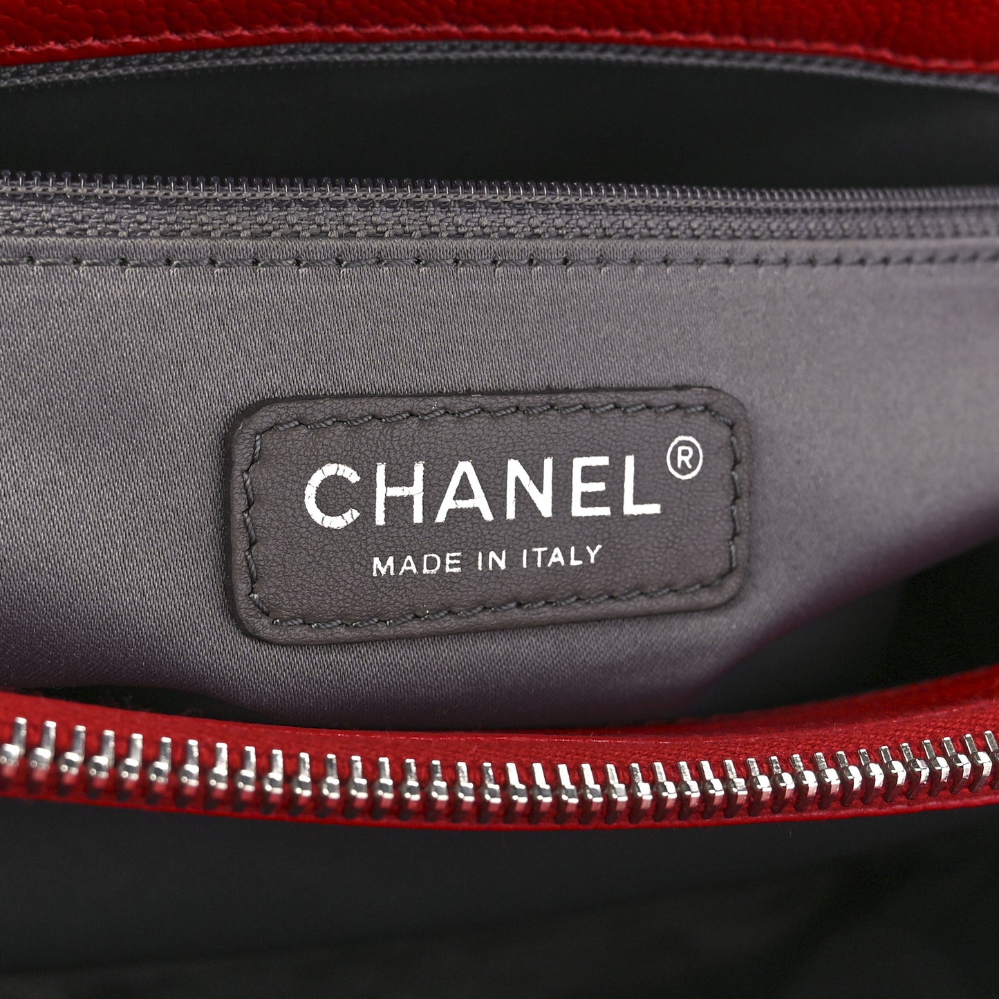 Caviar Quilted Grand Shopping Tote GST Red
