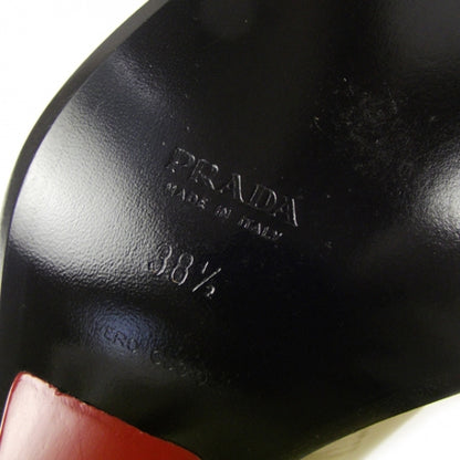 Prada Vernice Heels 38.5 Beige Red 5 of 6