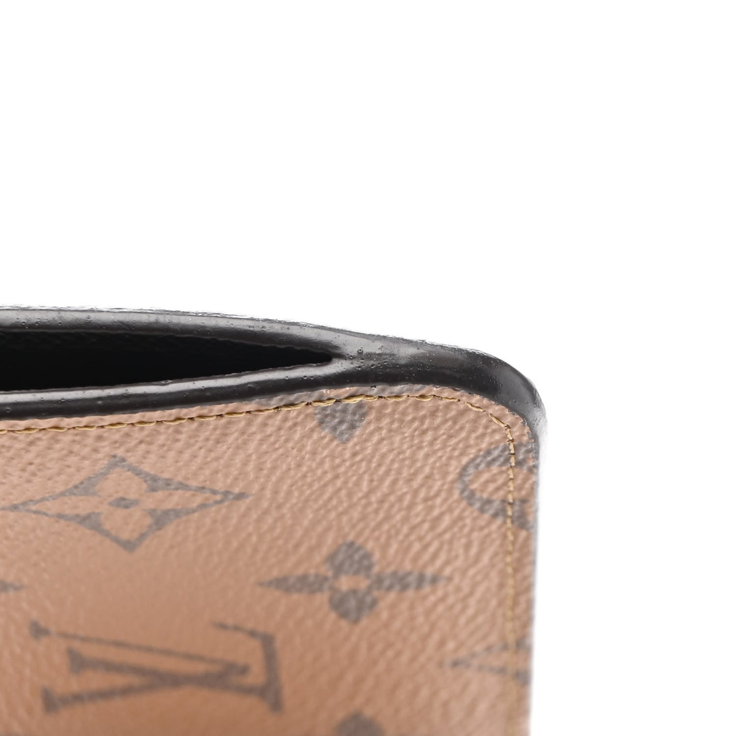 Reverse Monogram Zipped Romy Card Holder