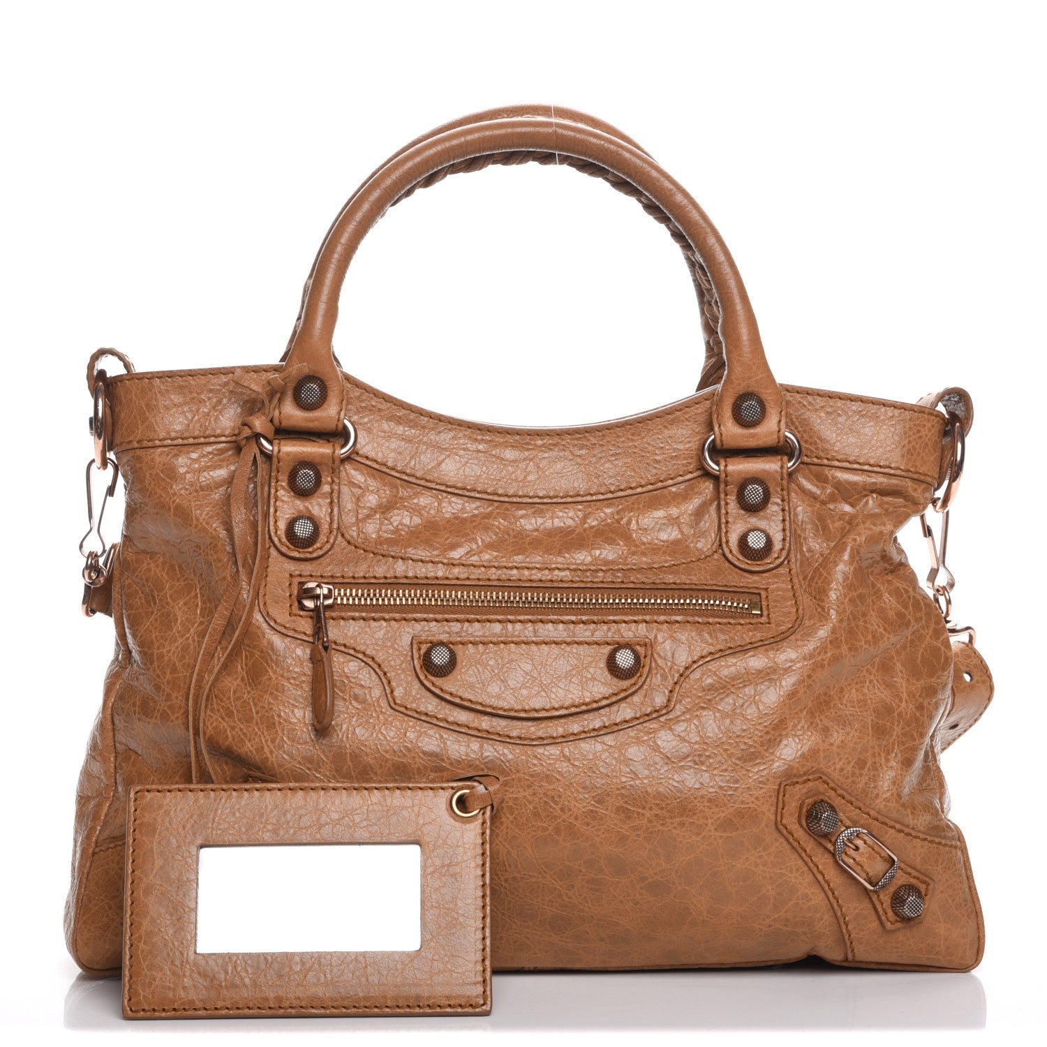Balenciaga Agneau Giant 12 Rose Gold Hardware Town Cumin 1 of 8
