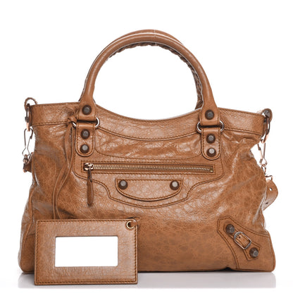 Balenciaga Agneau Giant 12 Rose Gold Hardware Town Cumin 1 of 8