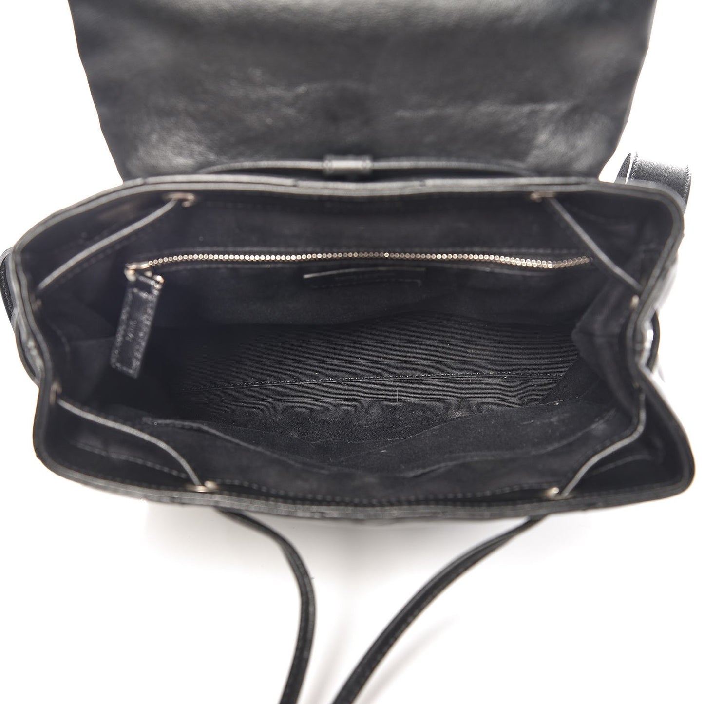 Calfskin Y Quilted Monogram Small Loulou Backpack Black